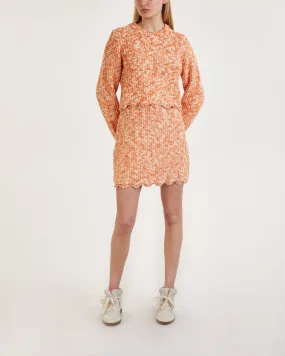 Rodebjer   Skirt Nadia Knitted Orange 
